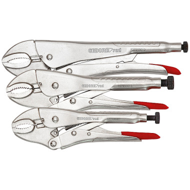 GEDORE red Grip pliers set 7-12 inch W.35-60mm 3pcs R27202003