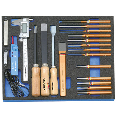 GEDORE Tool assortment in check tool module, 22 pcs 2005 CT2-119