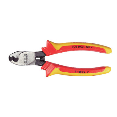 GEDORE VDE cable shears with sheath insulation VDE 8092-160 H