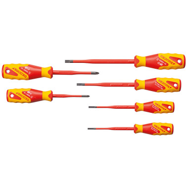 GEDORE VDE screwdriver set SLIM DRIVE, 6-piece VDE 2162-2172 PZ-06