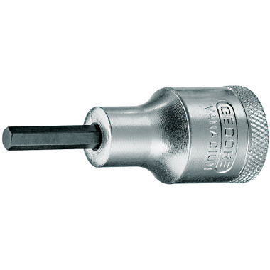 GEDORE Screwdriver bit socket 1/2 hexagon socket 3/16 IN 19 3/16AF