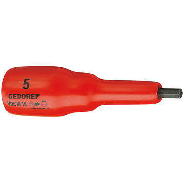 GEDORE VDE Screwdriver bit socket 1/2 6 mm 6124560