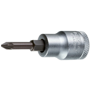 GEDORE Screwdriver bit 3/8 cross recess PZ 1 IKS 30 PZD 1