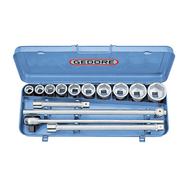 GEDORE Socket set 3/4 14 pcs hex 22-50 mm 6280180