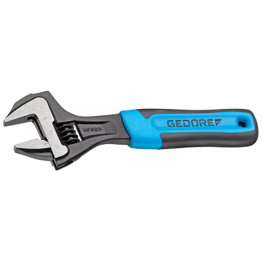 GEDORE Open-end spanner 8, adjustable, phosphated with plastic handle 60 S 8 JP