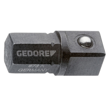 GEDORE Insert holder short 1/4 skt - 1/4 vkt 673 K