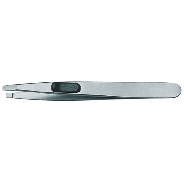 GEDORE Precision tweezers, flat gripping surface, anti-glare matt finish 722-2