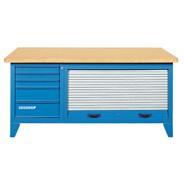 GEDORE Workbench with metal louvre B 1500 L