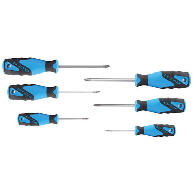 GEDORE 3C-Screwdriver set 6 pcs PH+PZ 0-1-2 2003589