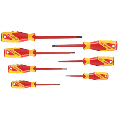 GEDORE VDE screwdriver set 7 pcs IS 2.5-6.5 PH 0-2 VDE 2170-2160 PH-077