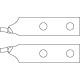 GEDORE Pair of replacement tips, straight, d 3.2 mm E-8000 A 4 EL