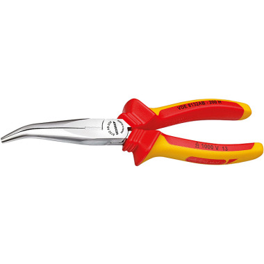 GEDORE VDE flat nose pliers with sheath insulation 160 mm VDE 8132 AB-160 H