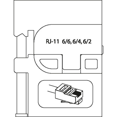 GEDORE Module insert for modular plugs RJ 11 1830724