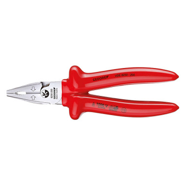 GEDORE VDE power combination pliers with immersion insulation 200 mm VDE 8250-200