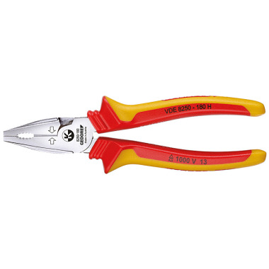 GEDORE VDE power combination pliers with sheath insulation 160 mm VDE 8250-160 H