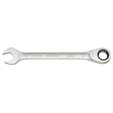 GEDORE Open-end spanner with ring ratchet UD profile 18 mm 7 R 18