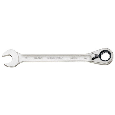 GEDORE Open-end spanner with ring ratchet, reversible, UD 8 mm 7 UR 8