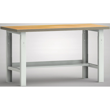 KLW Standard workbench - 1500 x 700 mm L x D, height adjustment: 740 - 1040 mm WS513V-1500M40-X1582