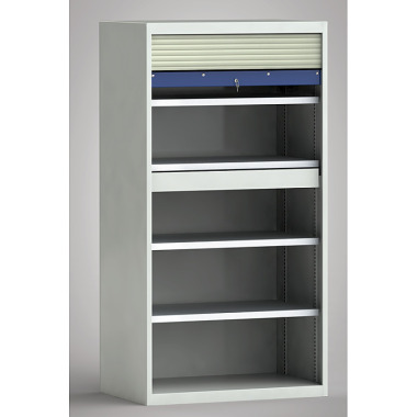 KLW Roller shutter cabinet - 1950 x 950 x 610 mm H x W x D 7RN-LV1950RK-0001XRB