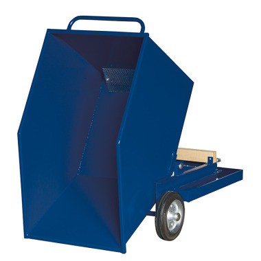 KLW Sheet metal box trolley with completely welded tipping container 8615-6050-270L