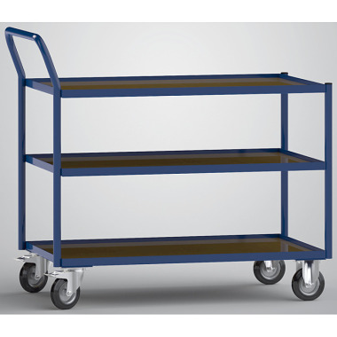 KLW Table trolleys with 3 shelves made of phenolic resin-coated plywood 8604-6019K-3C12