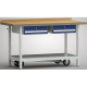 KLW Professional workbench, mobile 1500 x 700 x 845 mm W x D x H WP705N-1500M45-E7004