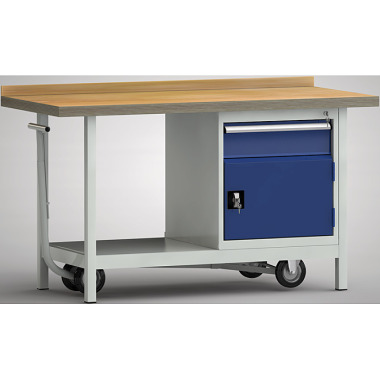 KLW mobile professional workbench 1500 mm long WP713N-1500M45-E1681