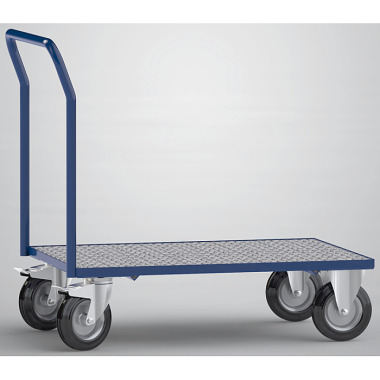 KLW platform trolley with 1 platform made of aluminium chequer plate (3.0/4.5) 8601-6002P-1W05