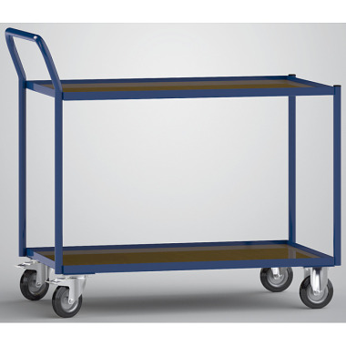 KLW Platform trolleys with 2 platforms made of phenolic resin-coated plywood. 8604-6119P-2C12