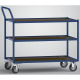 KLW Platform trolleys with 3 platforms made of phenolic resin-coated plywood. 8604-6019P-3C12