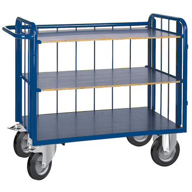 KLW Parcel trolley with 3 mesh sides 8611-6060K-3C12