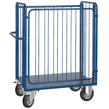 KLW Parcel trolley with 3 mesh sides 8611-6038P-1C12