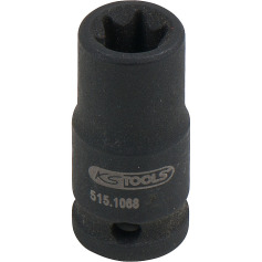 KS Tools 1/4 Torx E impact socket, short, E8 515.1068