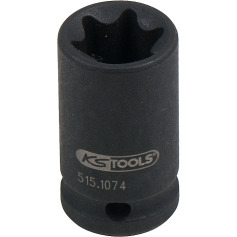 KS Tools 1/4 Torx E impact socket, short, E12 515.1074