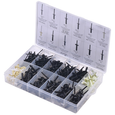 SW-Stahl Plastic rivets assortment, universal, 235-piece S8016