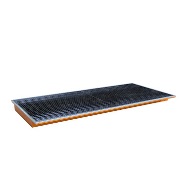 BAUER Suspension tray with PE insert EHW 2700 PE, painted, yellow-orange 4518-69-0000-1