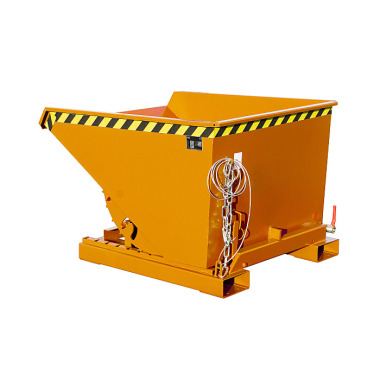 BAUER Chip tipping container EXPO-E 600, painted, yellow-orange 4498-51-0000-1