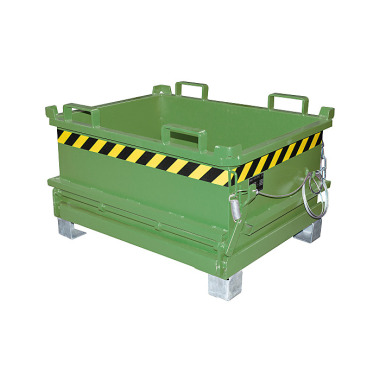 BAUER Mini hinged floor container MSB 250, painted, reseda green 4417-11-0000-4