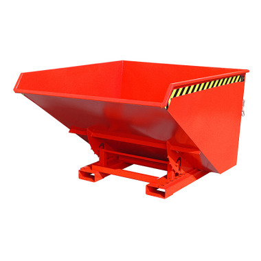 BAUER Chip tipping container EXPO-E 1700, painted, fire red 4498-54-0000-2