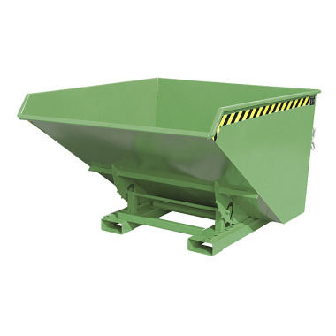 BAUER Chip tipping container EXPO-E 1700, painted, reseda green 4498-54-0000-4