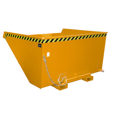 BAUER Chip tipping container EXPO-E 2100, painted, yellow-orange 4498-55-0000-1