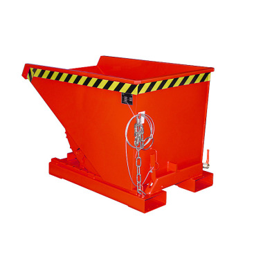 BAUER Chip tipping container EXPO-E 300, painted, fire red 4498-50-0000-2