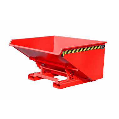 BAUER Chip tipping container EXPO-E 900, painted, fire red 4498-52-0000-2