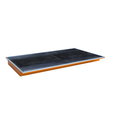 BAUER Suspension tray with PE insert EHW 2200 PE, painted, yellow-orange 4518-68-0000-1