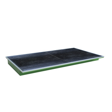 BAUER Suspension tray with PE insert EHW 2200 PE, lacquered, reseda green 4518-68-0000-4