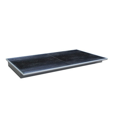 BAUER Suspension tray with PE insert EHW 2200 PE, lacquered, mouse grey 4518-68-0000-5