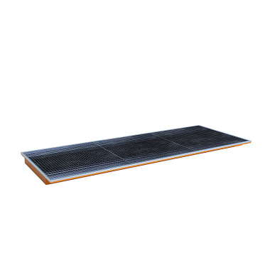 BAUER Suspension tray with PE insert EHW 3300 PE, painted, yellow-orange 4518-94-0000-1