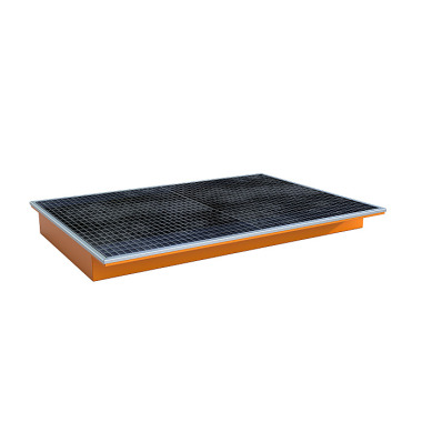 BAUER Suspension tray with PE insert EHW 1800 PE, painted, yellow-orange 4518-67-0000-1