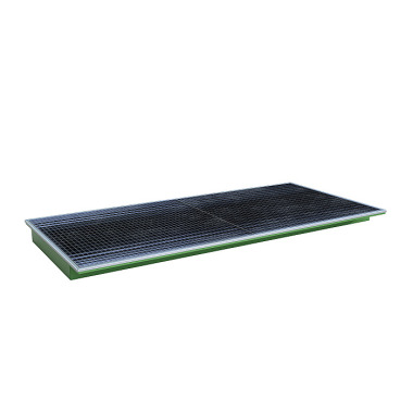 BAUER Suspension tray with PE insert EHW 2700 PE, lacquered, reseda green 4518-69-0000-4