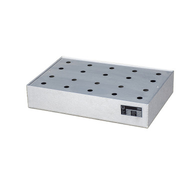 BAUER Small container tray for pallets KGW-P 1/M V4A, stainless steel 1.4571 4473-74-1000-11